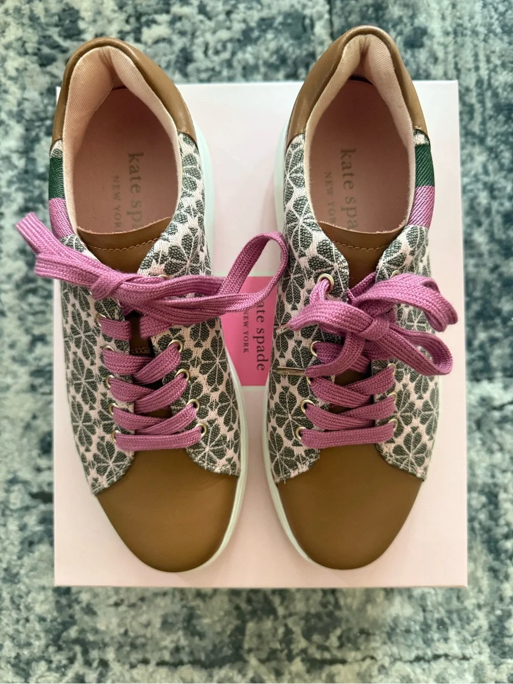 kate spade spade flower jacquard sneakers